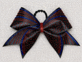 Red & Blue Rhinestone Cheer Bow – Classic Sparkle